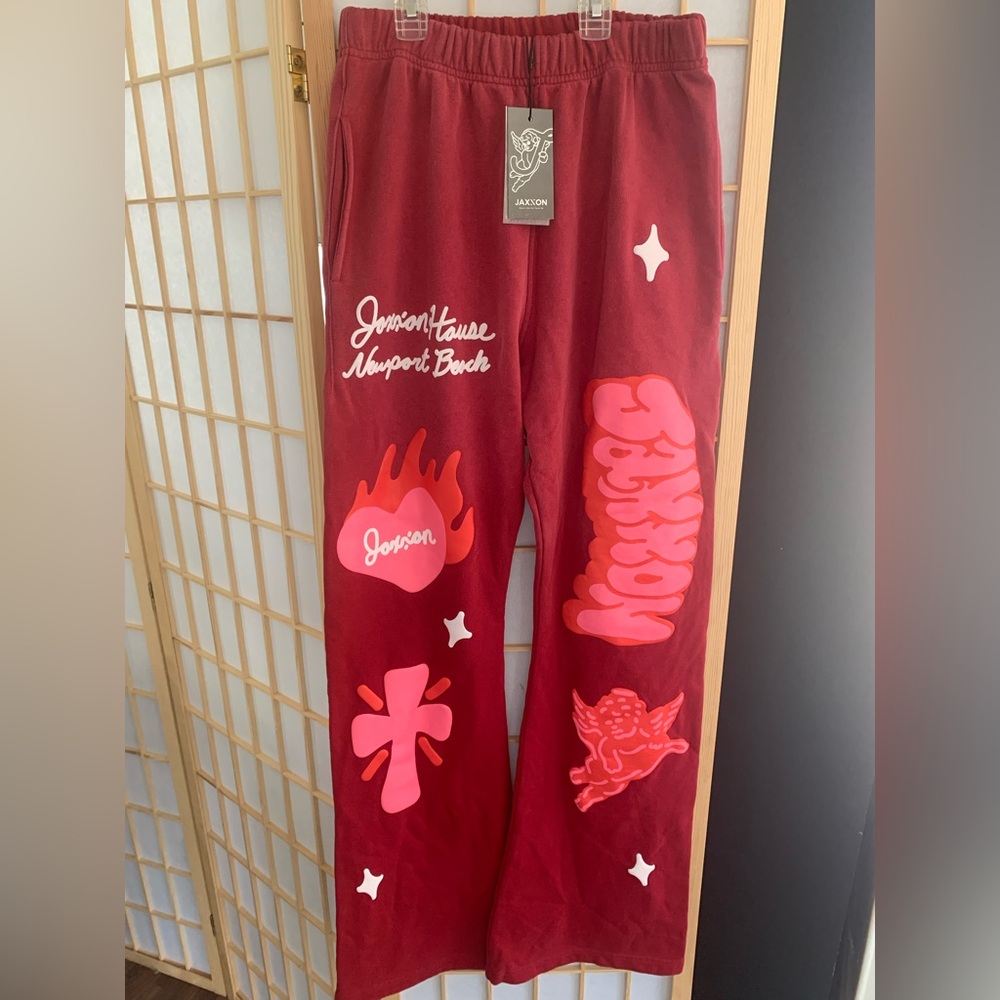 NWT Jaxxon Red Graphic Lounge Pants XL